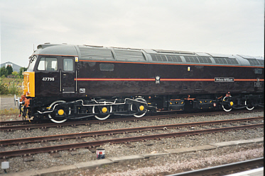 47798 PRINCE WILLIAM (Class 47 Diesel Locomotive, Royal Train Livery) - York Station, 20th July 2004